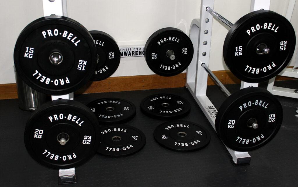 150Kg Pro Bell Olympic Rubber Bumper Plates