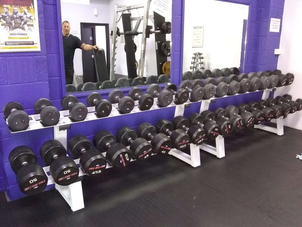 used dumbbell set supplied to padbrook park